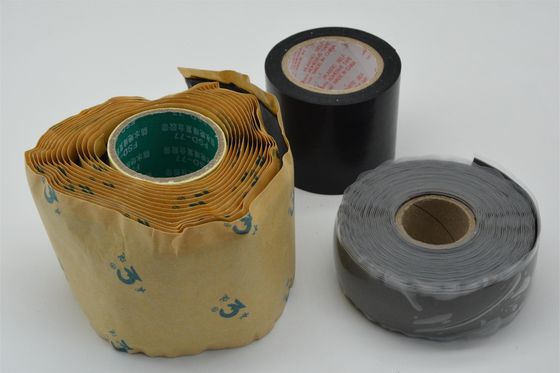 نوار الکتریکی خود چسبنده از لاستیک سیلیکون 6.3N/Cm مقاومت حجم بالا